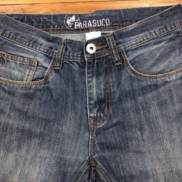 Parasuco men’s blue jeans lightly distressed 100% cotton denim size 30 - Picture 5 of 11